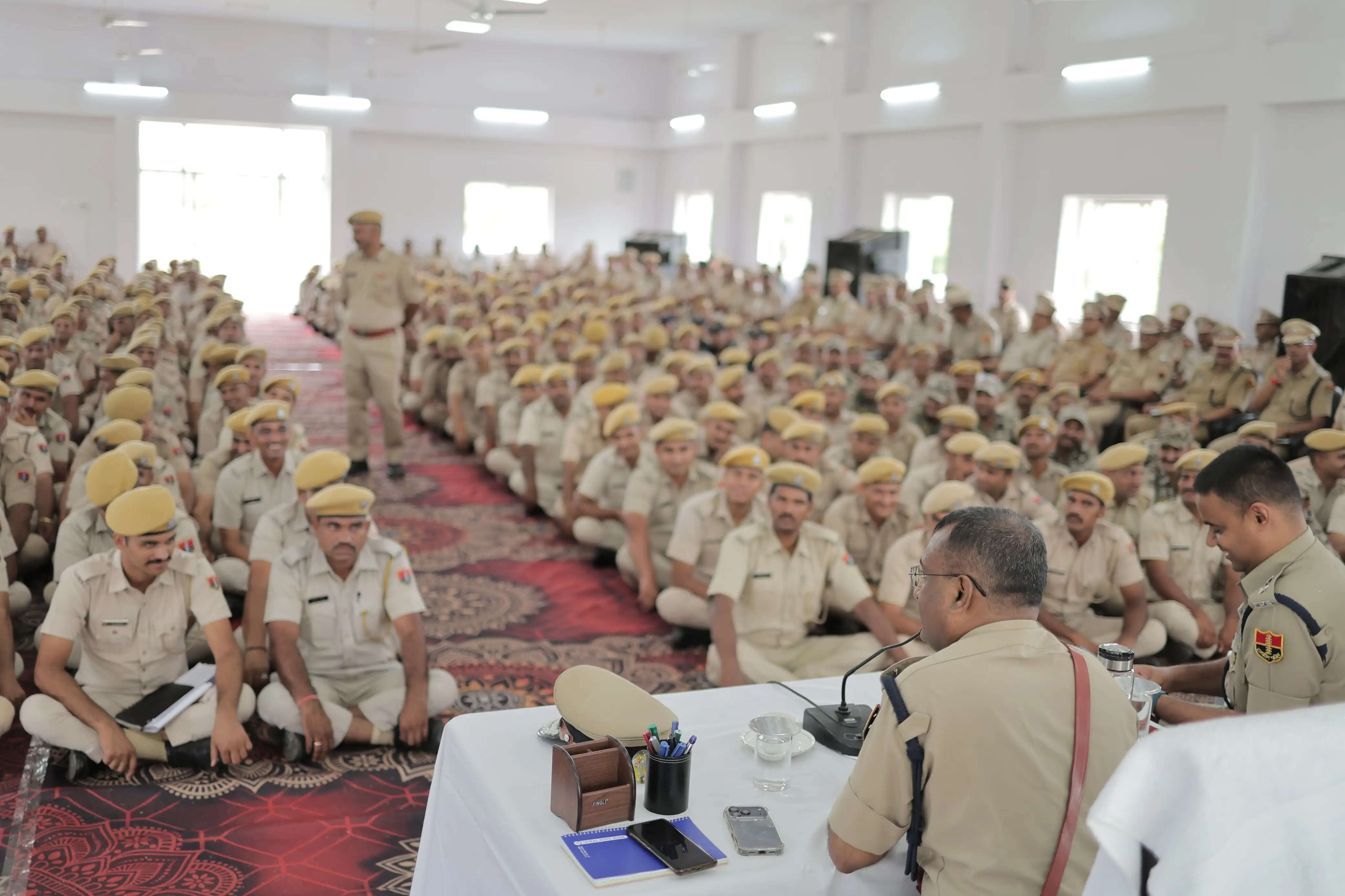 एडीजी सुहास ने किया चित्तौड़गढ़ जिले का वार्षिक निरीक्षण, अपराध नियंत्रण के दिए निर्देश, डेमो देखा