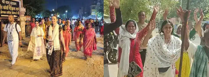 गोवर्धन और वृंदावन में सूर्यास्त के साथ परिक्रमा को निकलते हैं भक्त