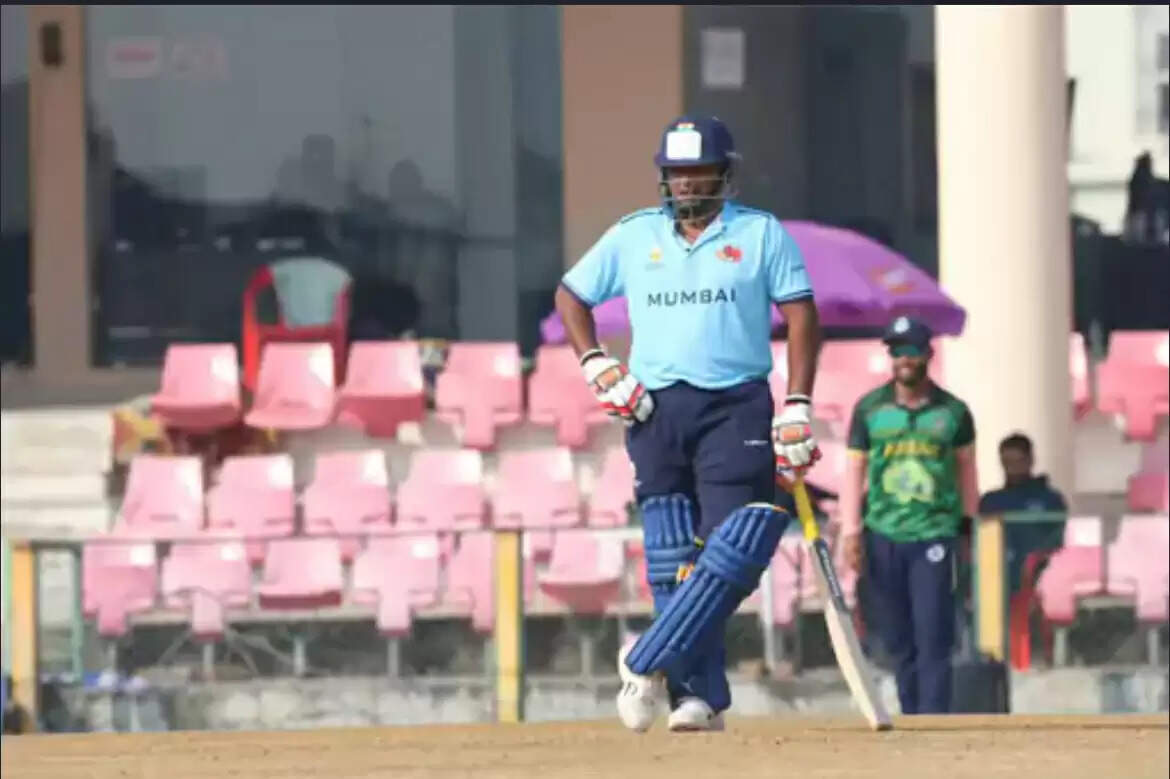 लखनऊ में चल रहे सैयद मुस्ताक अली ट्राफी सरफराज खान का शतक मुम्बई की असम पर बड़ी जीत