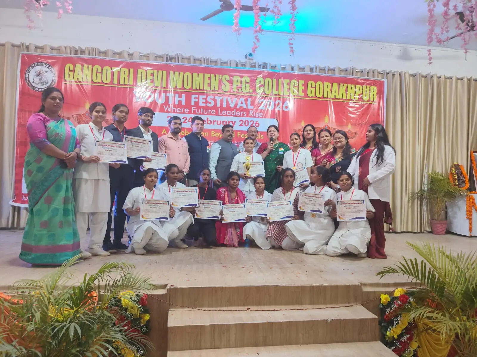 युवा महोत्सव–2026 के समापन समाराेह में विजेताओं का हुआ सम्मान