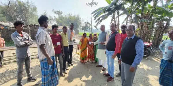 भाजपा अनुसूचित जाति मोर्चा प्रदेश प्रभारी ने कार्यकर्ताओं के साथ रानीगंज में किया जनसंपर्क