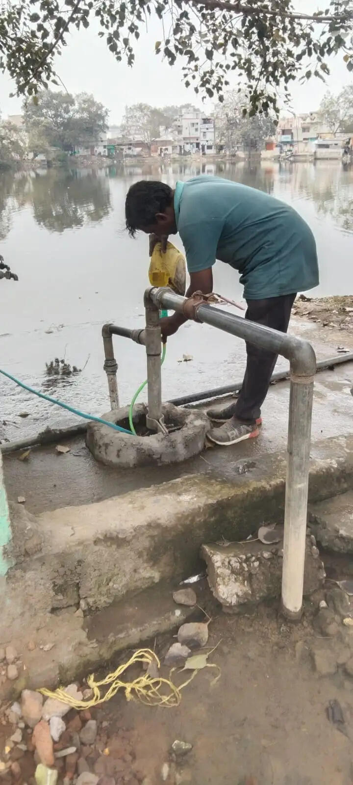 मोटर पंपों में क्लोरीन डोजिंग तेज, 17 स्थानों पर कार्य पूर्ण