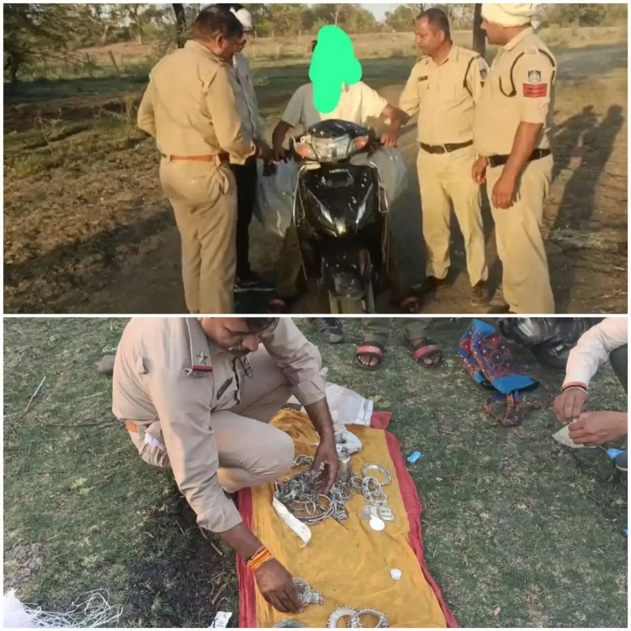 राजगढ़ः अवैध शराब व चोरी के गहनों के साथ स्कूटी सवार युवक गिरफ्तार