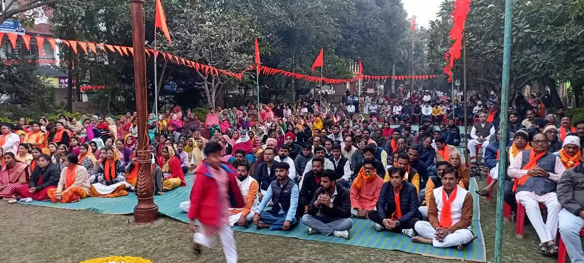 धारः शहर की 14 बस्तियों में एक साथ हुए हिंदू सम्मेलन, शहर बना सांस्कृतिक जागरण का साक्षी