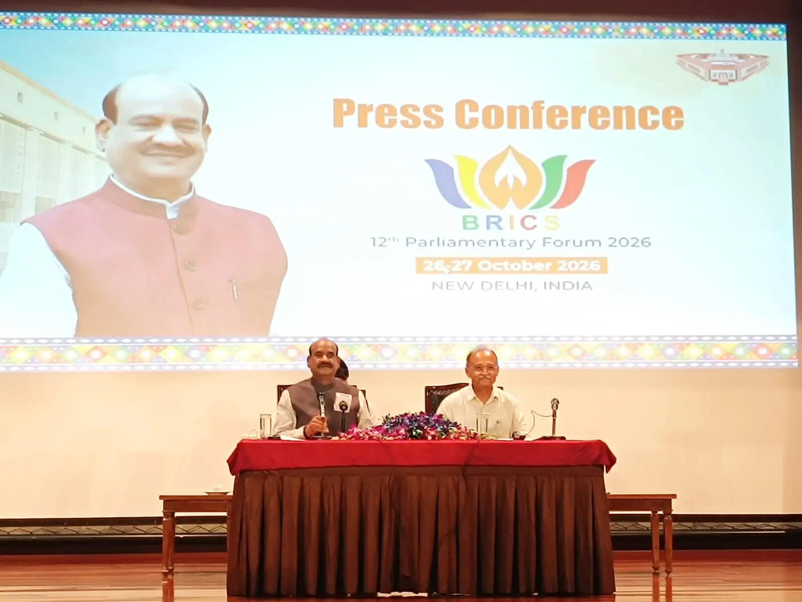 संविधान सदन के केंद्रीय कक्ष में 26-27 अक्टूबर को 12वें ब्रिक्स संसदीय मंच का आयोजन