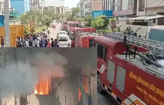 अपडेट-सोनीपत: &nbsp;कुंडली औद्योगिक क्षेत्र में भीषण आग, तीन फैक्ट्रियां चपेट में, लाखों का नुकसान