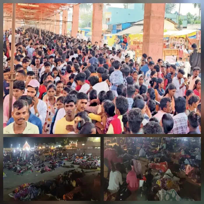 दंतेवाड़ा में मां दंतेश्वरी के दर्शन के लिए मंदिर कॉरिडोर तक पहुंची श्रद्धालुओं की भीड़