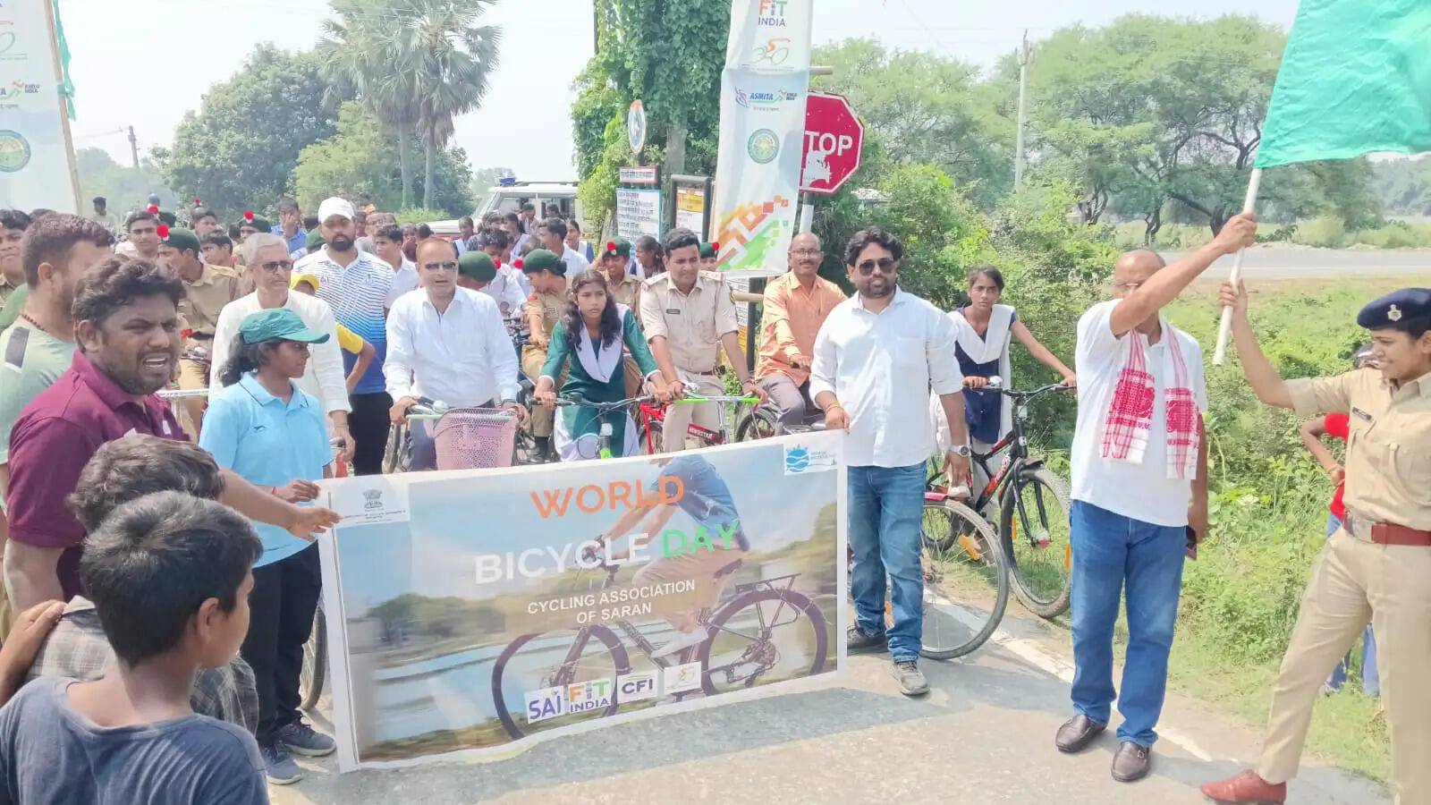 गरखा में खेलो इंडिया अस्मिता महिला रोड साइक्लिंग लीग का हुआ आयोजन