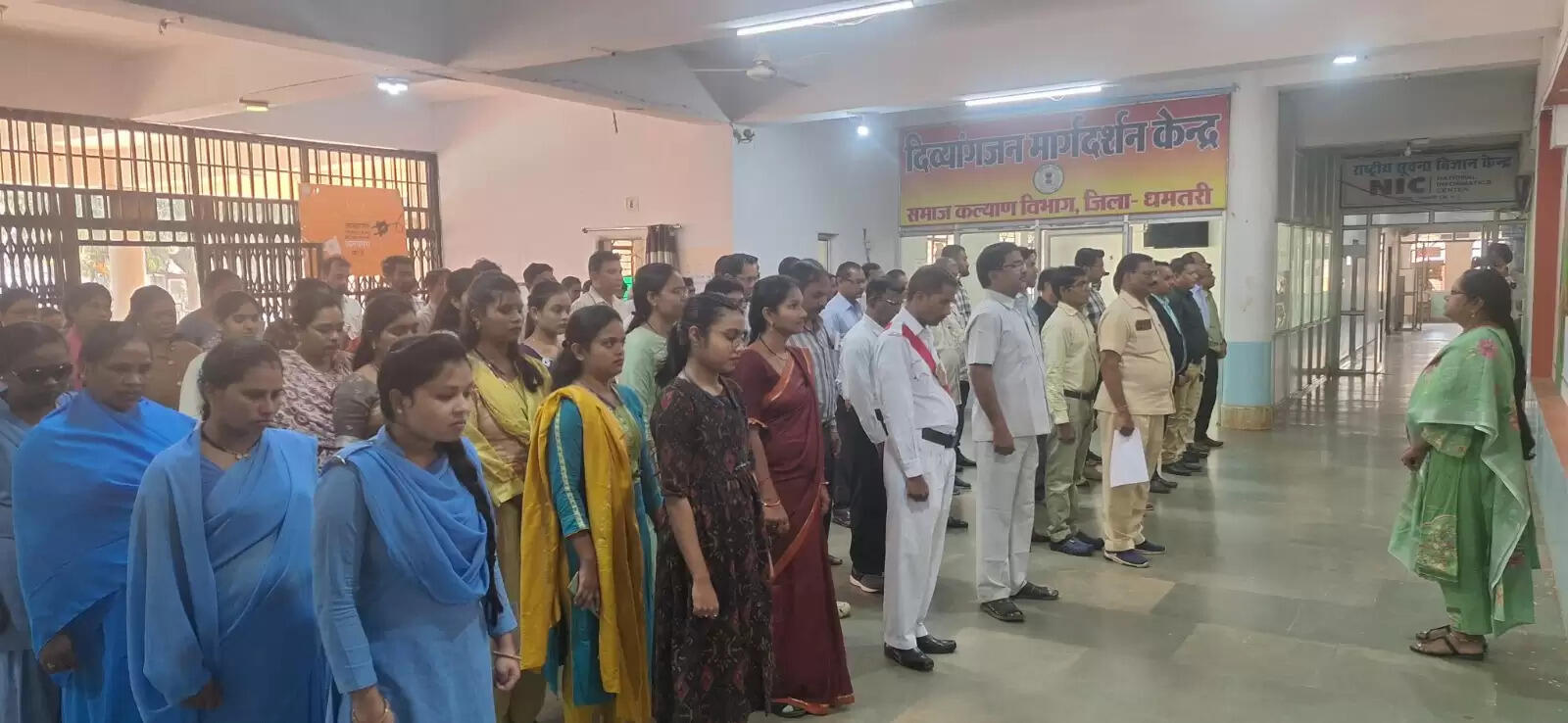 राष्ट्रपिता महात्मा गांधी सहित वीर बलिदानियों को दी गई श्रद्धांजलि