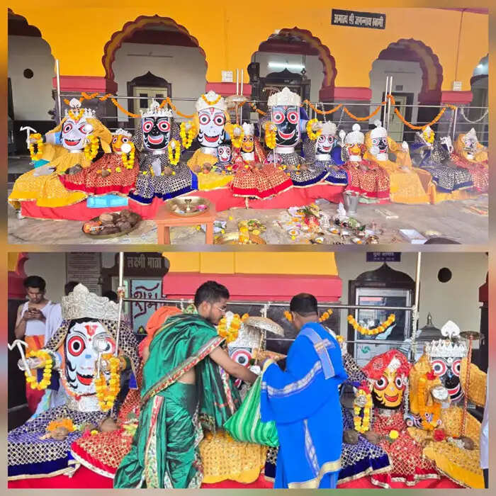 बस्तर गोंचा महापर्व में श्रीजगन्नाथ का हुआ नेत्रोत्सव पूजा विधान, गुरूवार काे श्रीगाेंचा रथयात्रा