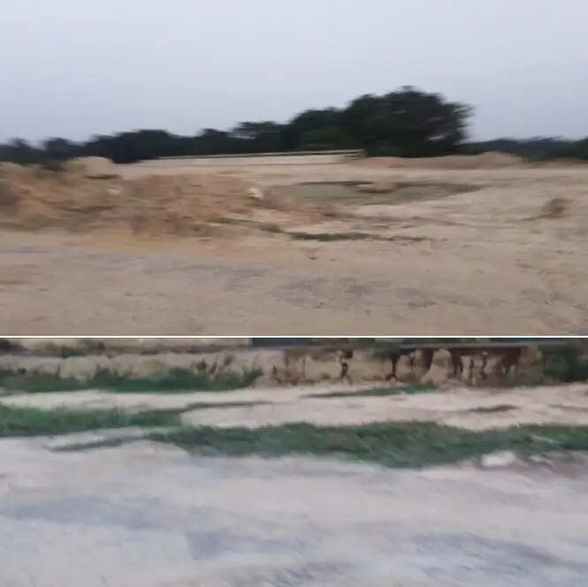 राष्ट्रीय राजमार्ग पर गड्ढे के मरम्मत की मांग ग्रामीणाें ने उठाई