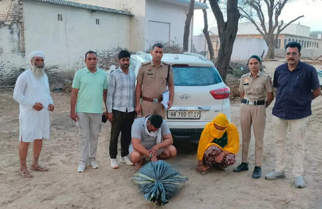 सिरसा: लाखों रुपये का चूरापोस्त बरामद, महिला सहित दो तस्कर गिरफ्तार
