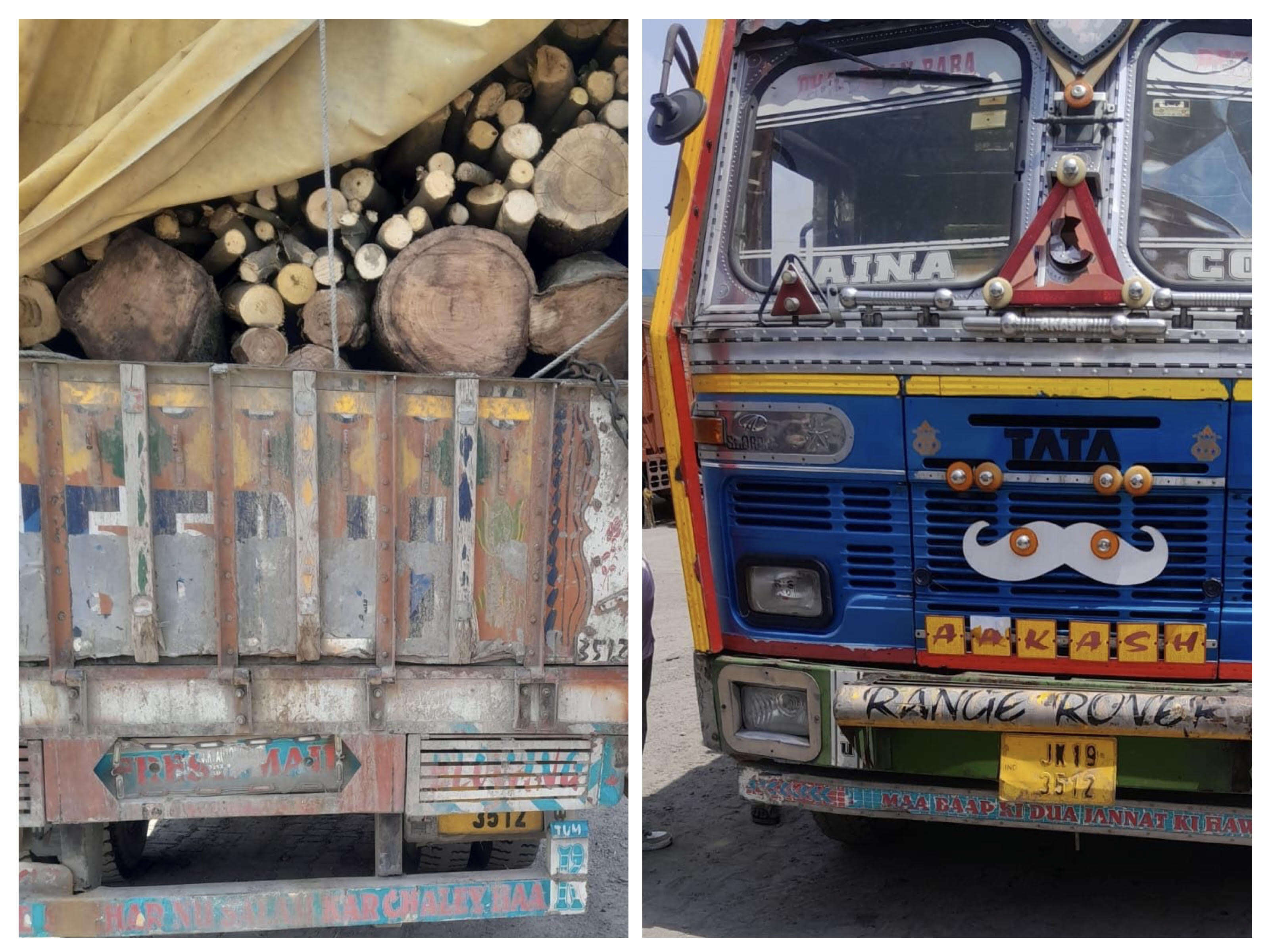 अवैध लकड़ी तस्करी पर वन विभाग का शिकंजा, एक और ट्रक जब्त, बीते चार दिनों में दस ट्रक जब्त