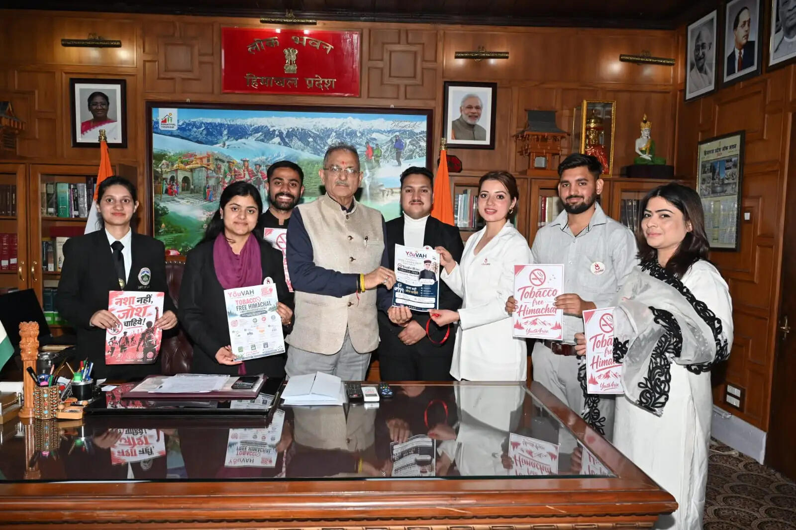 तंबाकू मुक्त हिमाचल अभियान का राज्यपाल ने किया शुभारंभ