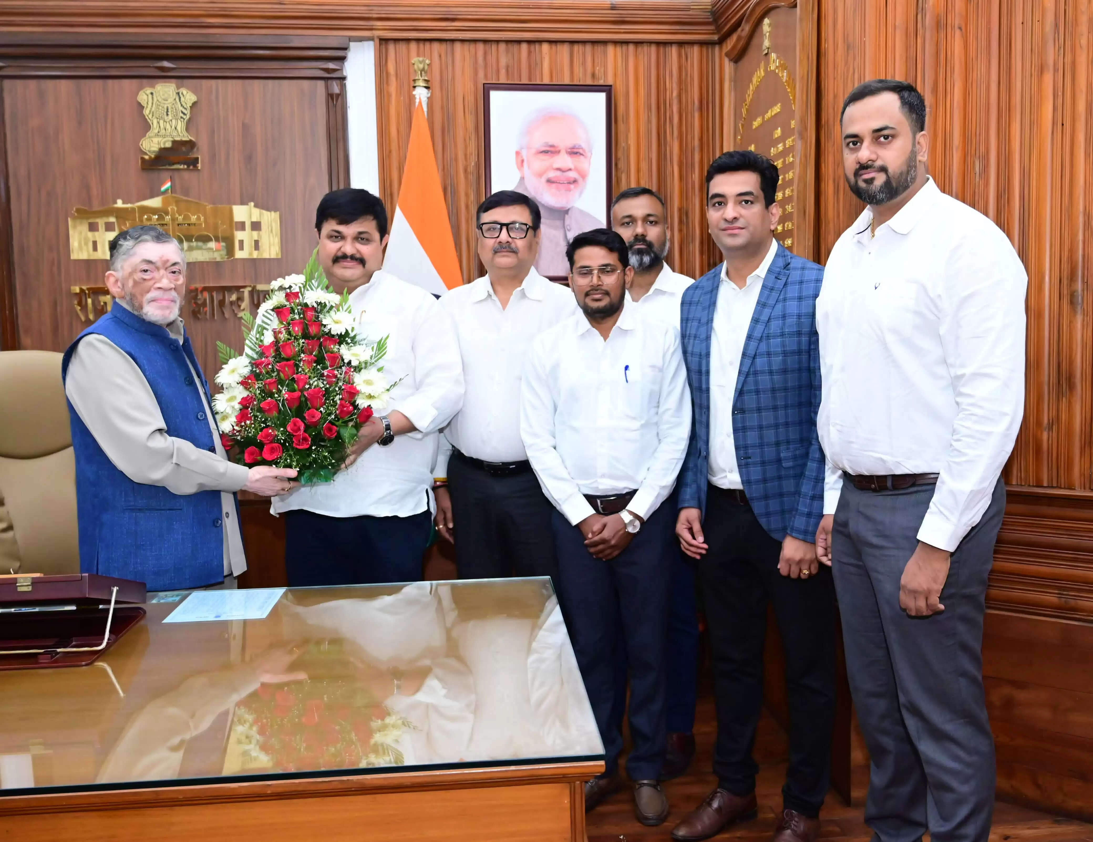 राज्यपाल से केनरा बैंक ऑफिसर्स ऑर्गेनाइजेशन के प्रतिनिधिमंडल ने की मुलाकात