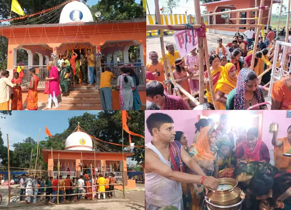 भूतनाथ गौशाला शिव मंदिर में उमड़ी शिव भक्तों की भीड़