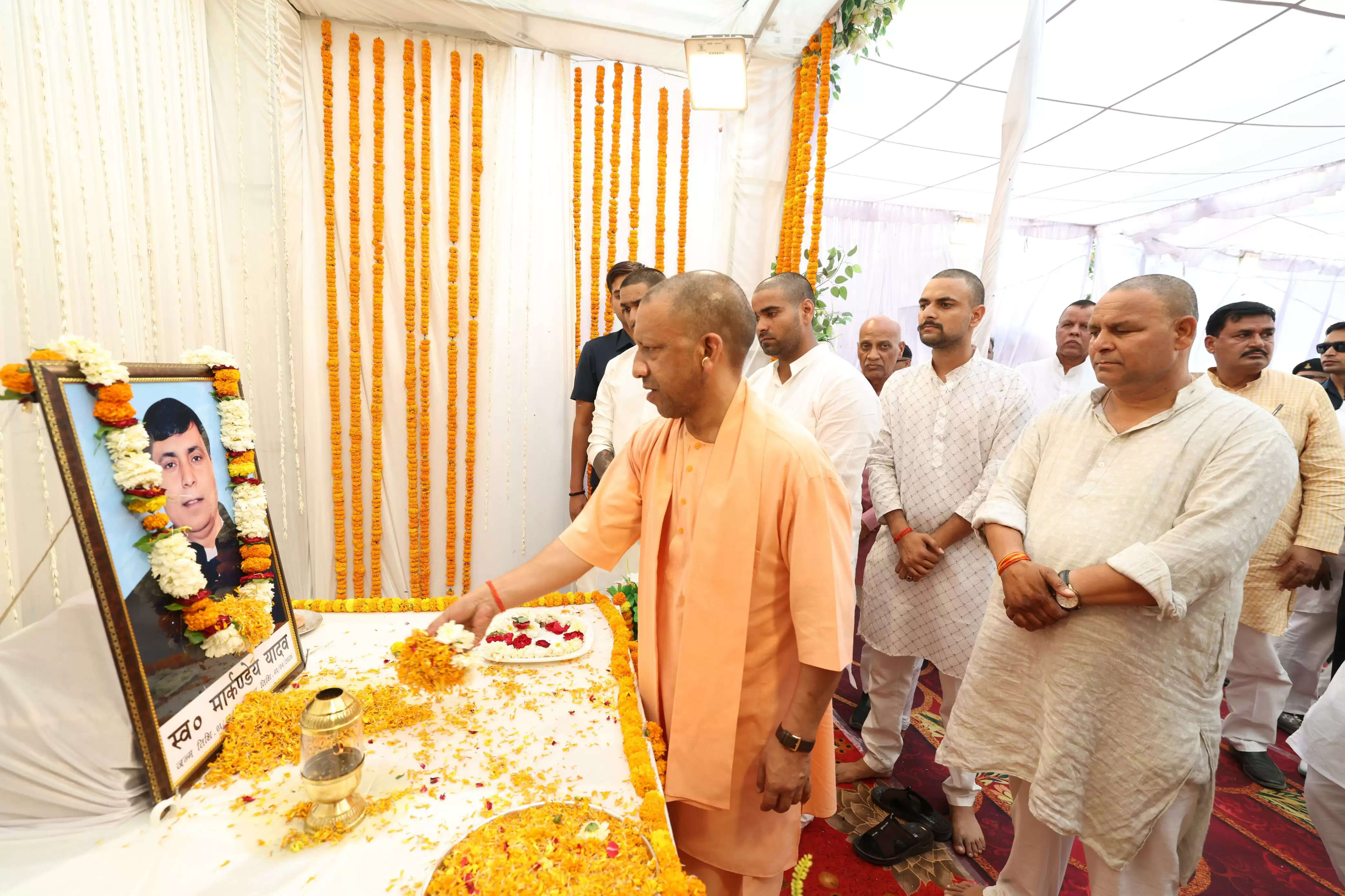 मारकंडेय यादव को सीएम योगी ने दी श्रद्धांजलि