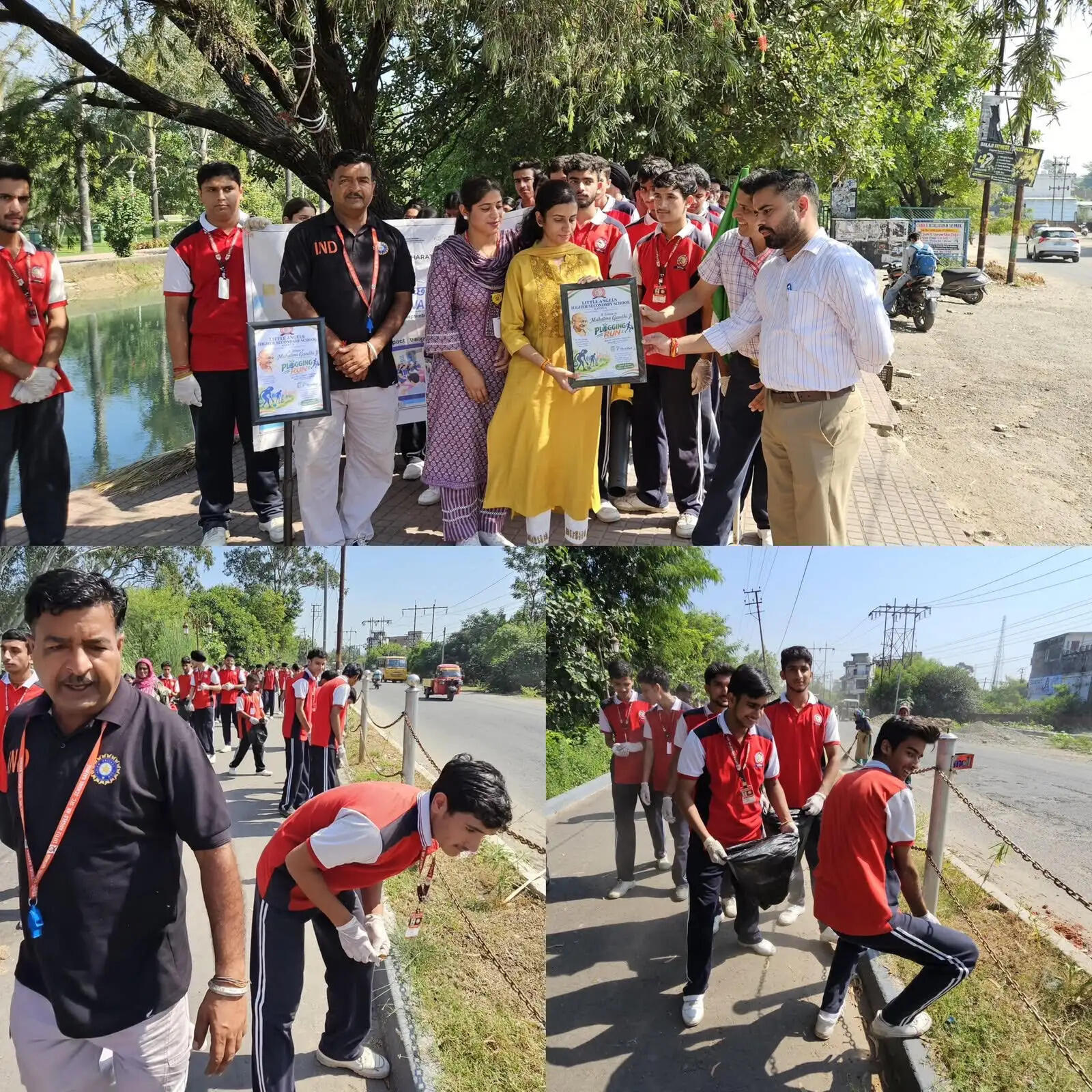 दौड़े भी, सफाई भी की-कठुआ में विद्यार्थियों ने दिया स्वच्छता का संदेश