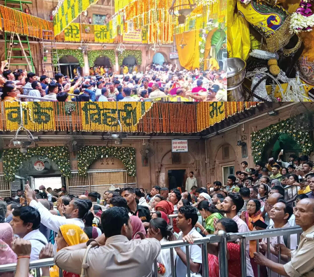 अक्षय तृतीया पर श्रीबांकेबिहारी महाराज के चरण दर्शन पाकर श्रद्धालु हुए कृतार्थ