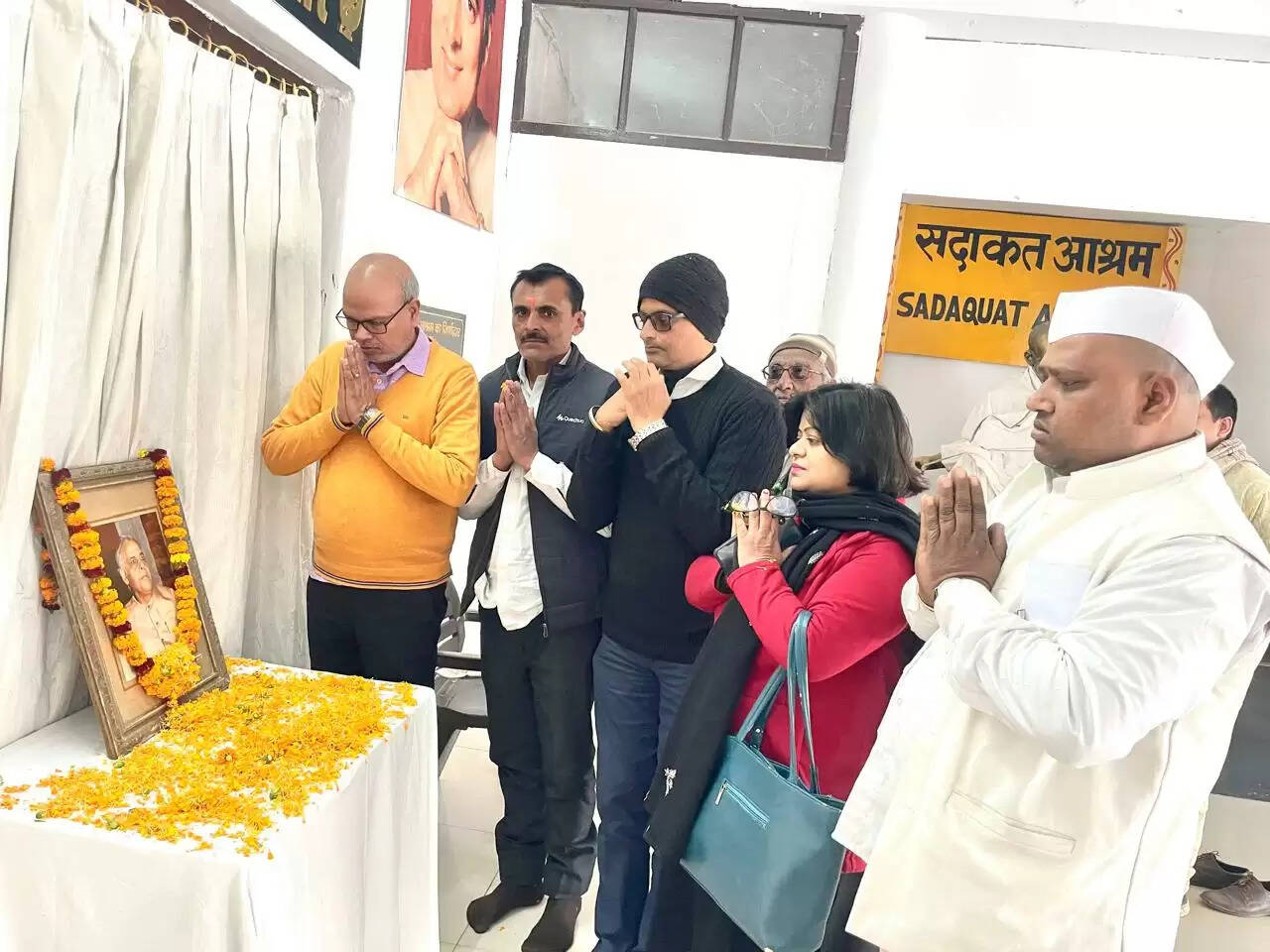 पटना स्थित सदाकत आश्रम में मनाई गई पूर्व मुख्यमंत्री बिंदेश्वरी दुबे की 103वीं जयंती