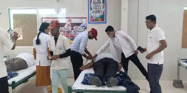 अनूपपुर: अडानी थर्मल पावर प्लांट में लगा रक्तदान शिविर, 293 यूनिट रक्त का हुआ संग्रह