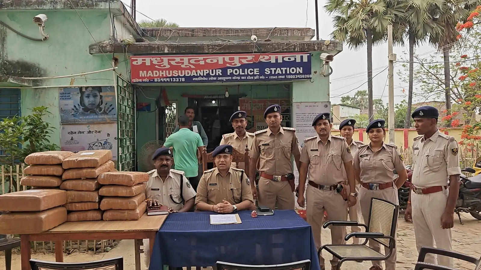 मादक पदार्थ के विरूद्ध भागलपुर पुलिस की बड़ी कार्रवाई, 166.101 किलो गाँजा बरामद