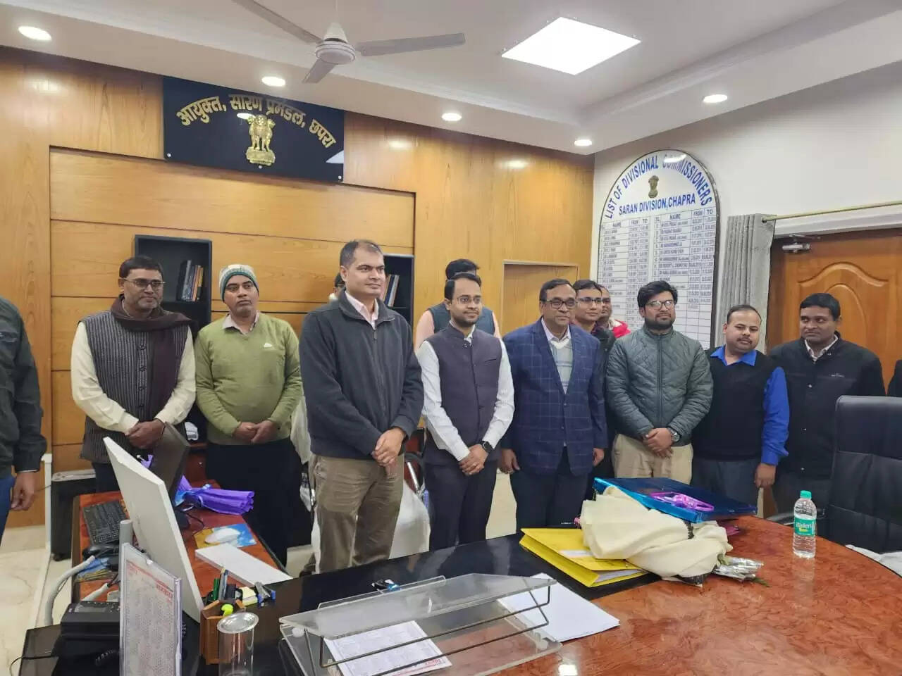 सारण प्रमंडल के आयुक्त राजीव रौशन काे दी गयी भावभीनी विदाई