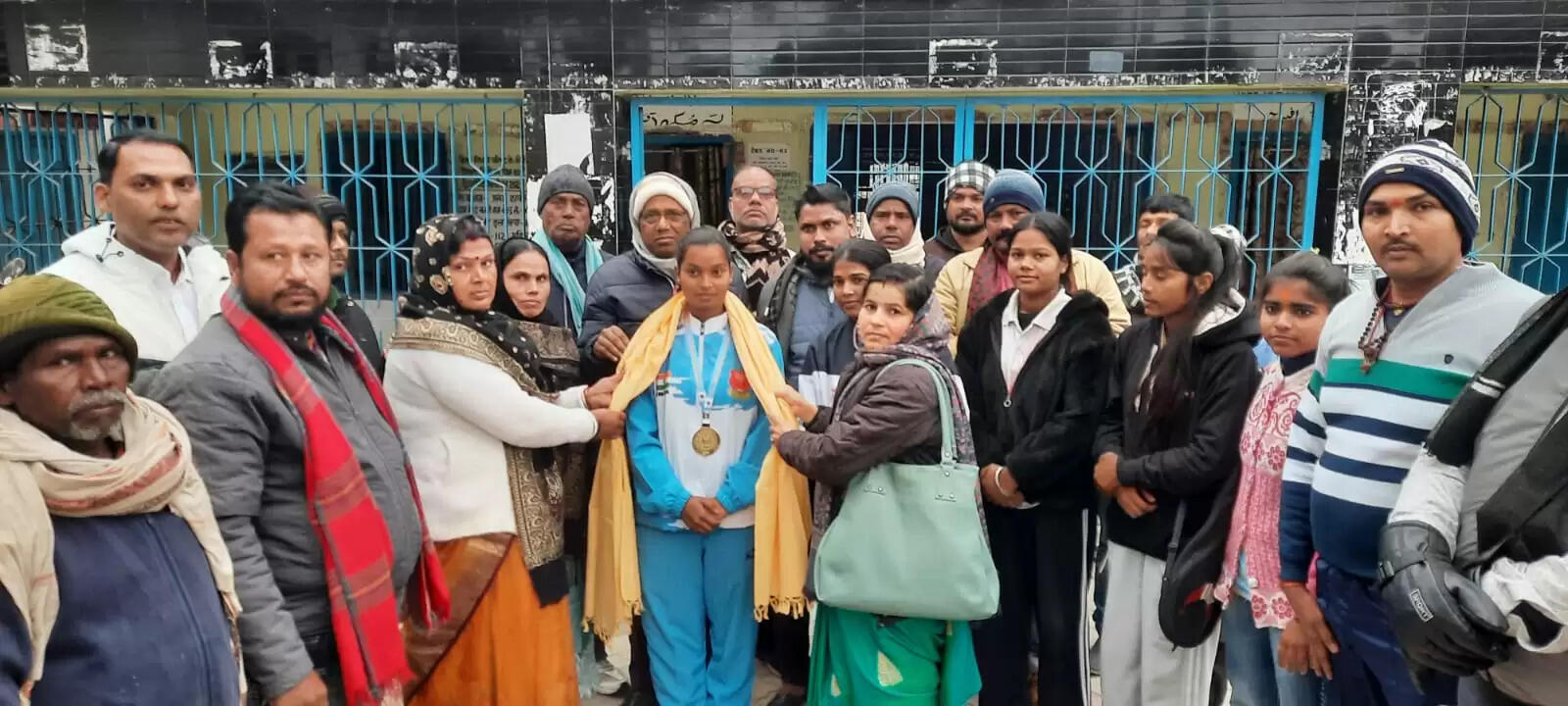 चैंपियन बनकर लौटी प्रज्ञा भारती को किया सम्मानित