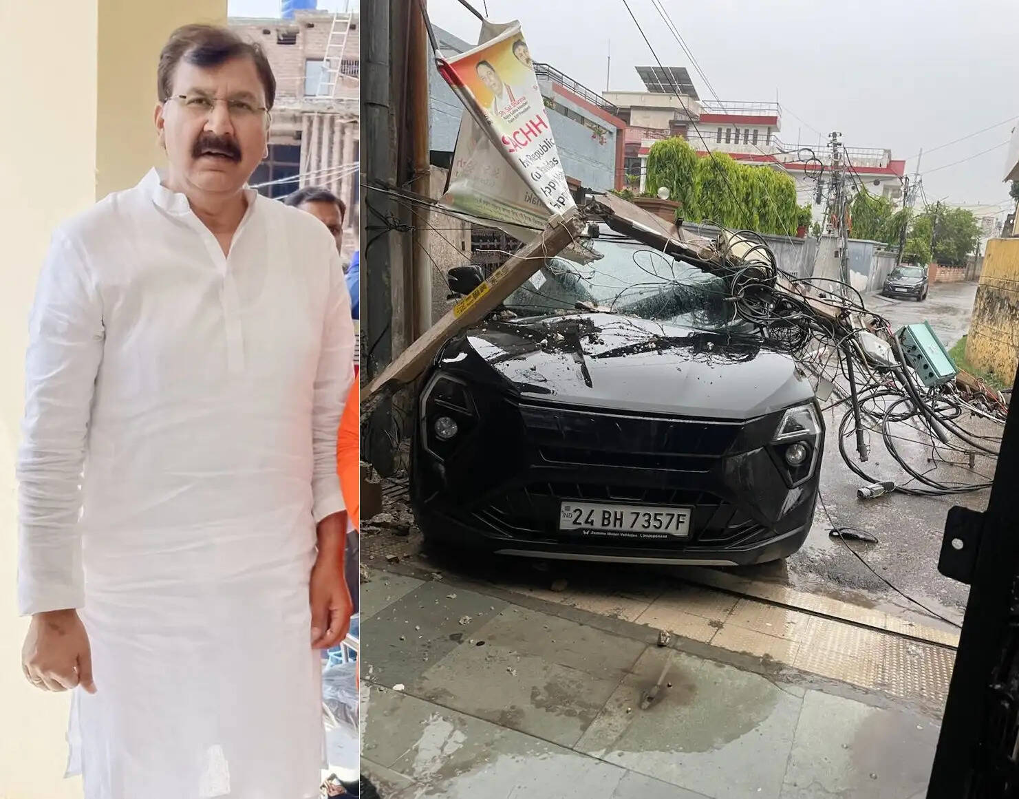 लावारिस बिजली के खंभों से नाराज विधायक ने जेपीडीसीएल को तत्काल सर्वे और हटाने की कार्रवाई के दिए निर्देश
