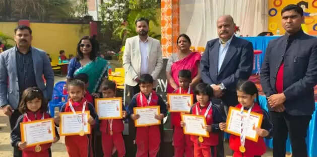 वार्षिक उत्सव एवं खेल प्रतियोगिता में बच्चाें ने दिखाई प्रतिभा