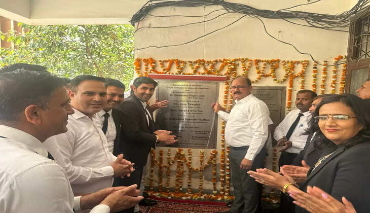 झज्जर: चैंबर व कोर्ट कांप्लेक्स की कनेक्टिविटी के लिए बनने वाले कॉरिडोर का हुआ शिलान्यास