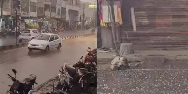 मध्य प्रदेश में बदला मौसम, कई जिलों में हुई बारिश, ओले भी गिरे, 34 जिलों में अलर्ट जारी