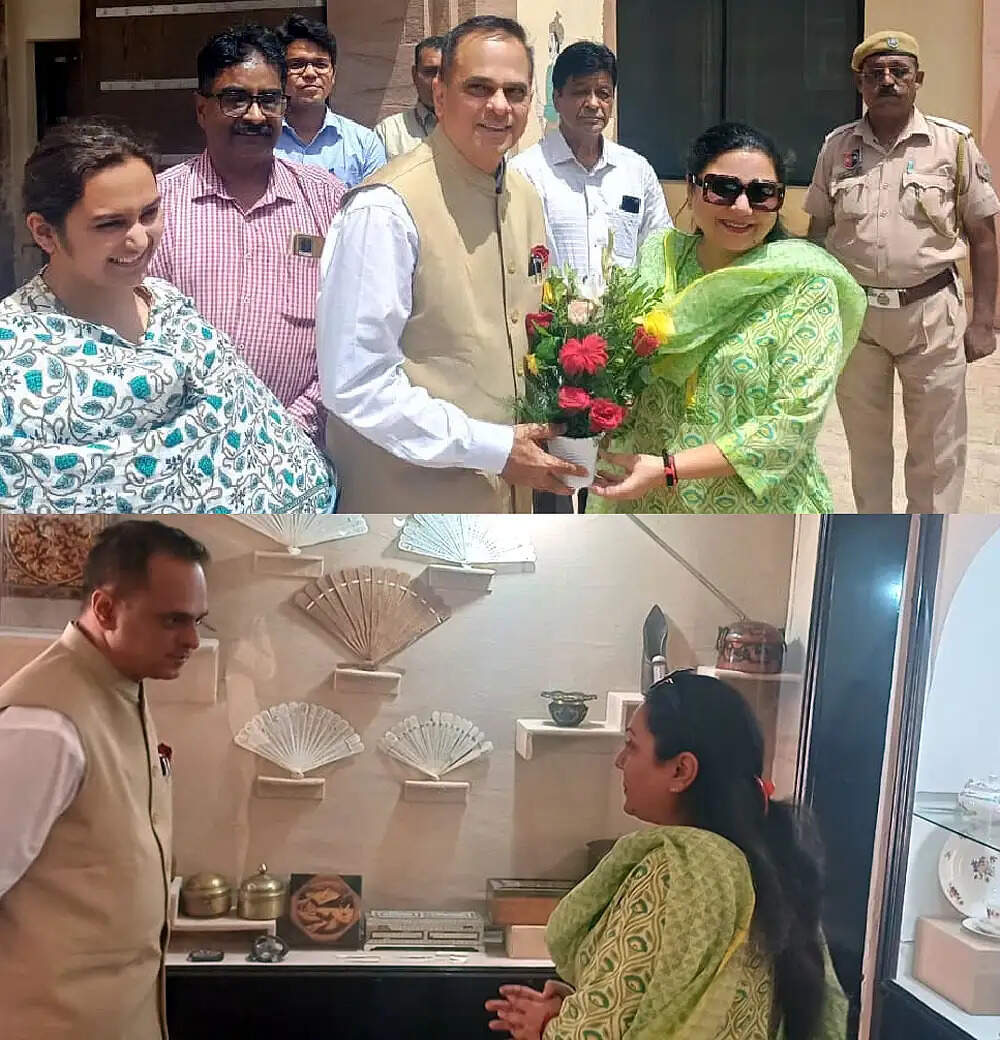 मुख्य सचिव&nbsp;वी. श्रीनिवास ने&nbsp;प्राचीन संग्रहालय का अवलोकन&nbsp;कर&nbsp;बीकानेर की सांस्कृतिक विरासत की सराहना की