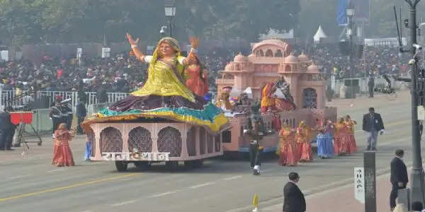 राजस्थान की झांकी गणतंत्र दिवस परेड के लिए तैयार