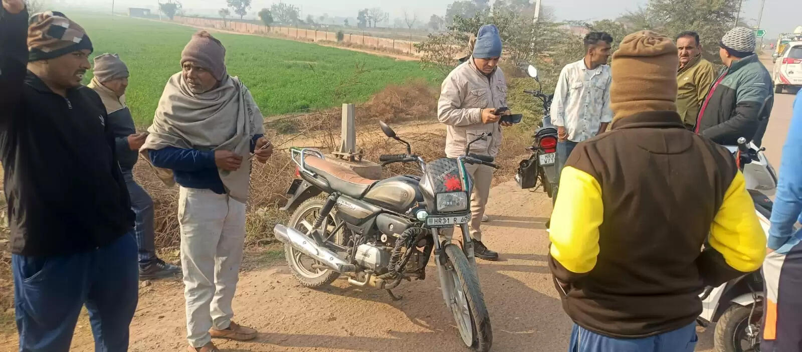 जींद : बाइक चालक को वाहन ने मारी टक्कर, मौत