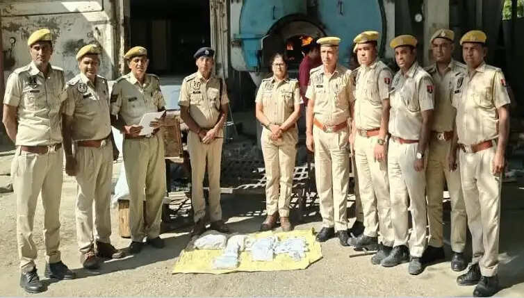 बियालीस लाख के मादक पदार्थ भट्टी में जलाकर नष्ट