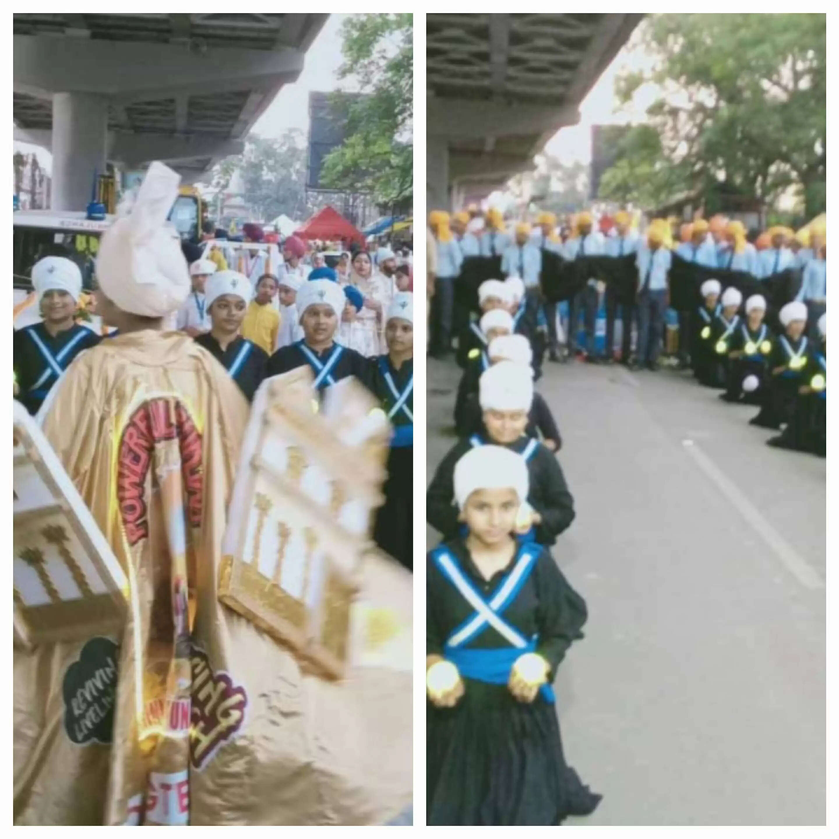 गुरु नानक देव जी के प्रकाश पर्व पर निकाला गया भव्य नगर कीर्तन