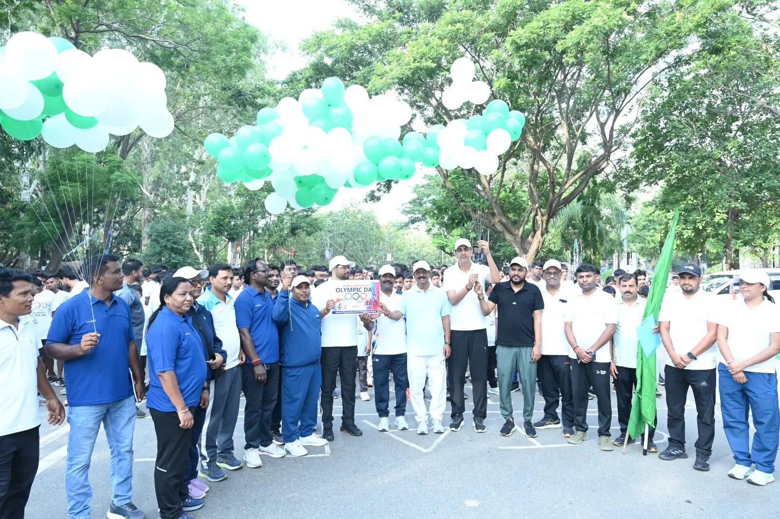विश्व ओलंपिक दिवस पर खिलाडी हुए सम्मानित