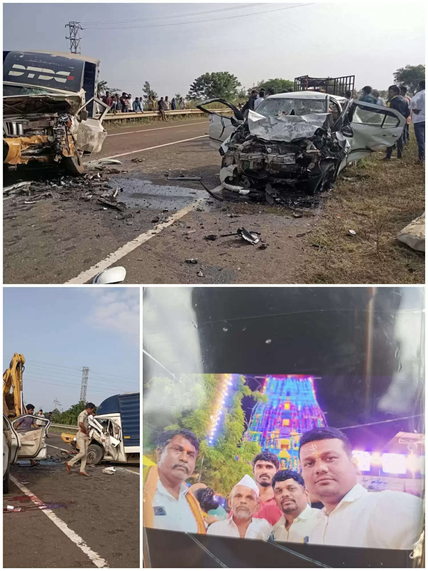 कर्नाटक के बीदर के पास सड़क दुर्घटना, तेलंगाना के 3 लोगों की मौत