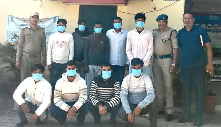शिवगढ़ रामलीला में हुड़दंग मचाने पर नौ युवक गिरफ्तार