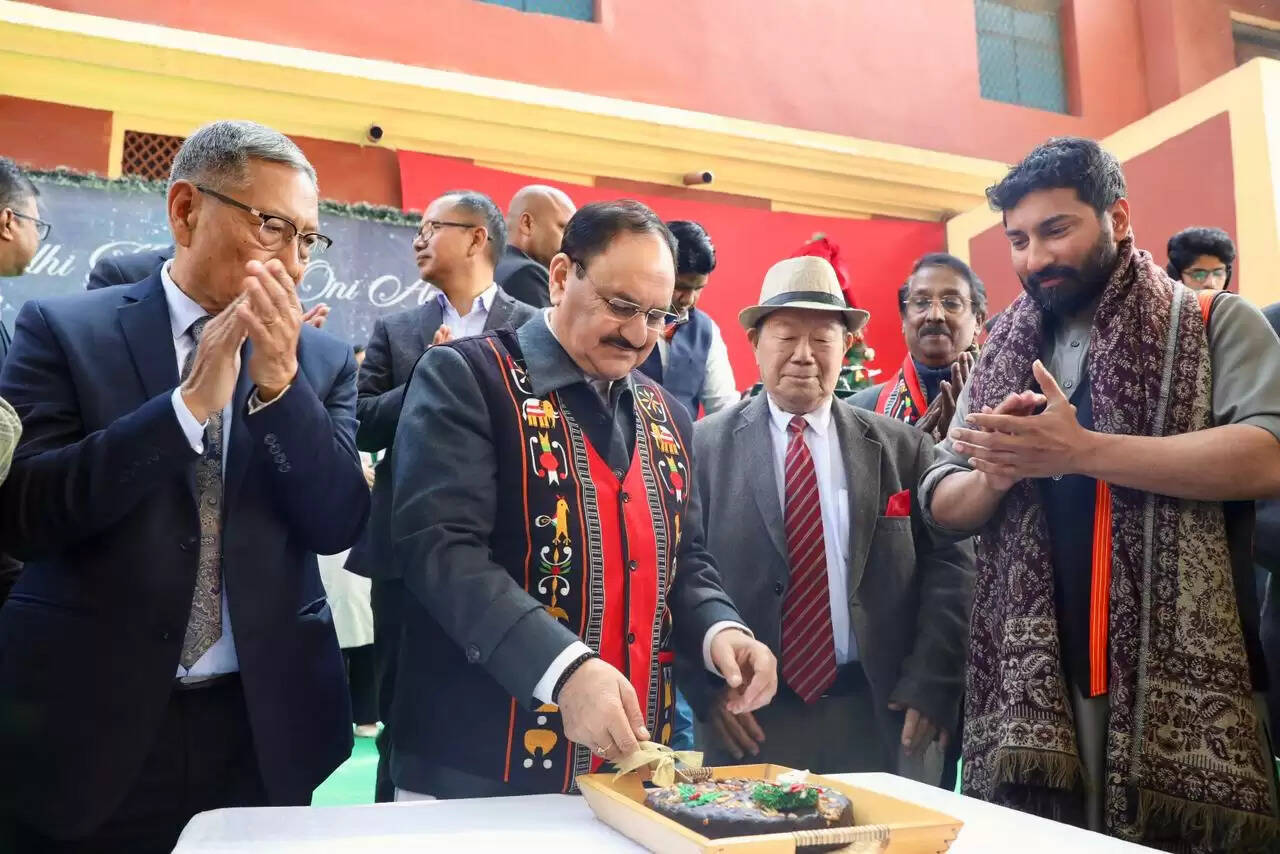 माई नागा क्रिश्चियन फेलोशिप के क्रिसमस कार्यक्रम में शामिल हुए नड्डा