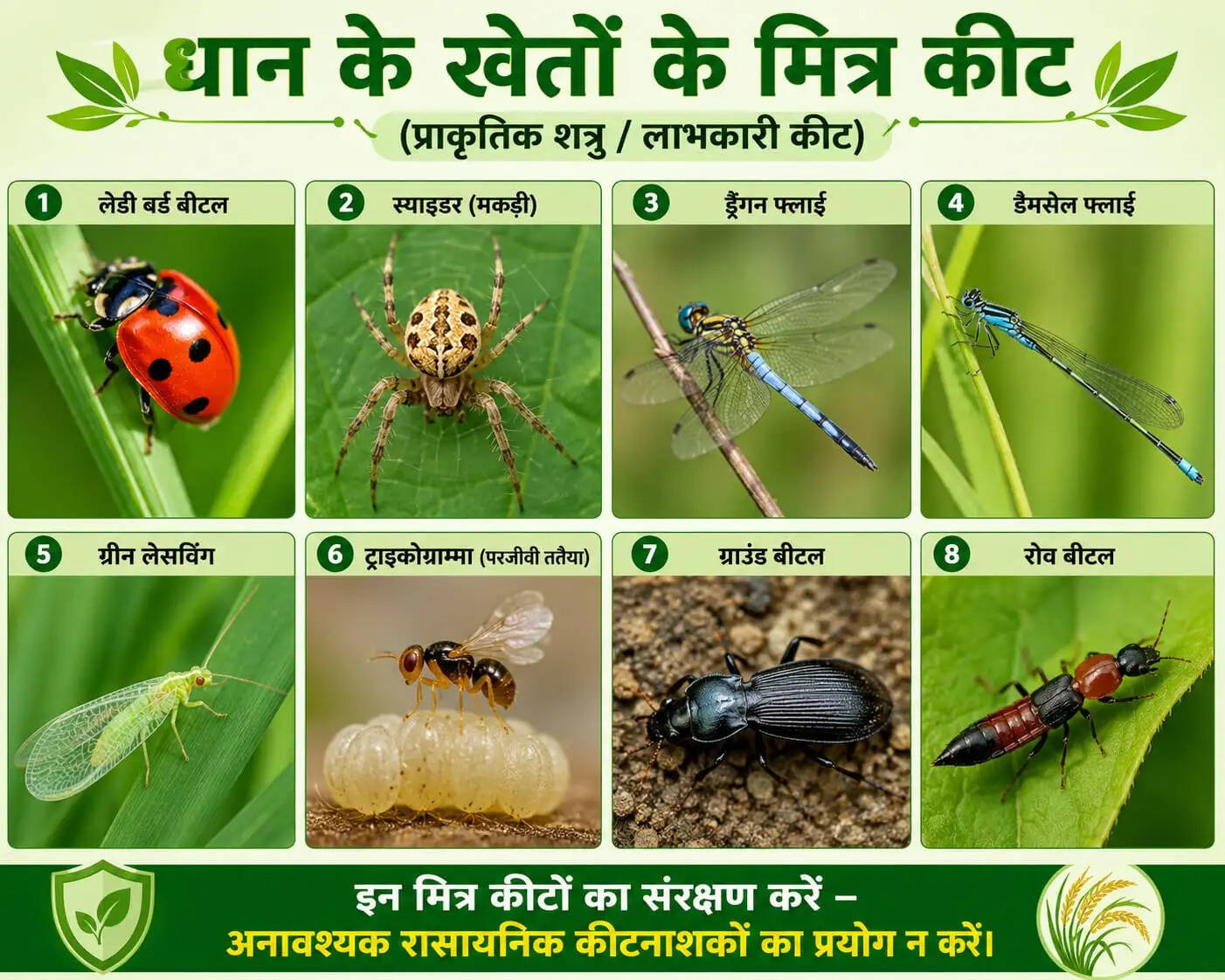कम लागत में अधिक पैदावार, धान की खेती में समेकित कीट प्रबंधन अपनाने की अपील