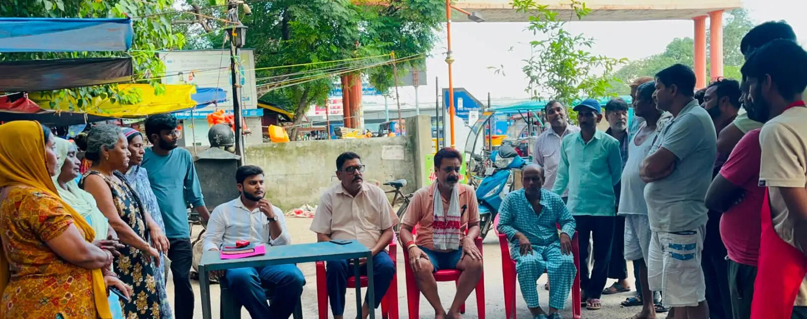 हरिद्वार नगर निगम ने वेंडिंग जोन में खींची लाल लकीर