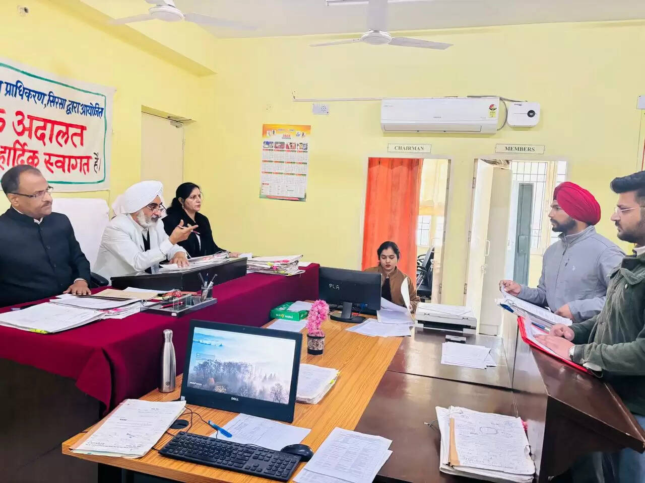 सिरसा: लोक अदालत में 545 मामलों का निपटारा