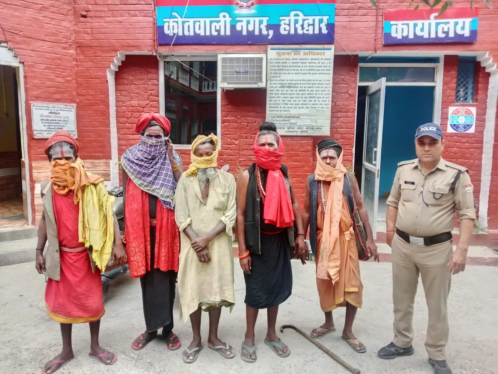 ऑपरेशन कालनेमि के तहत पांच फर्जी बाबा गिरफ्तार