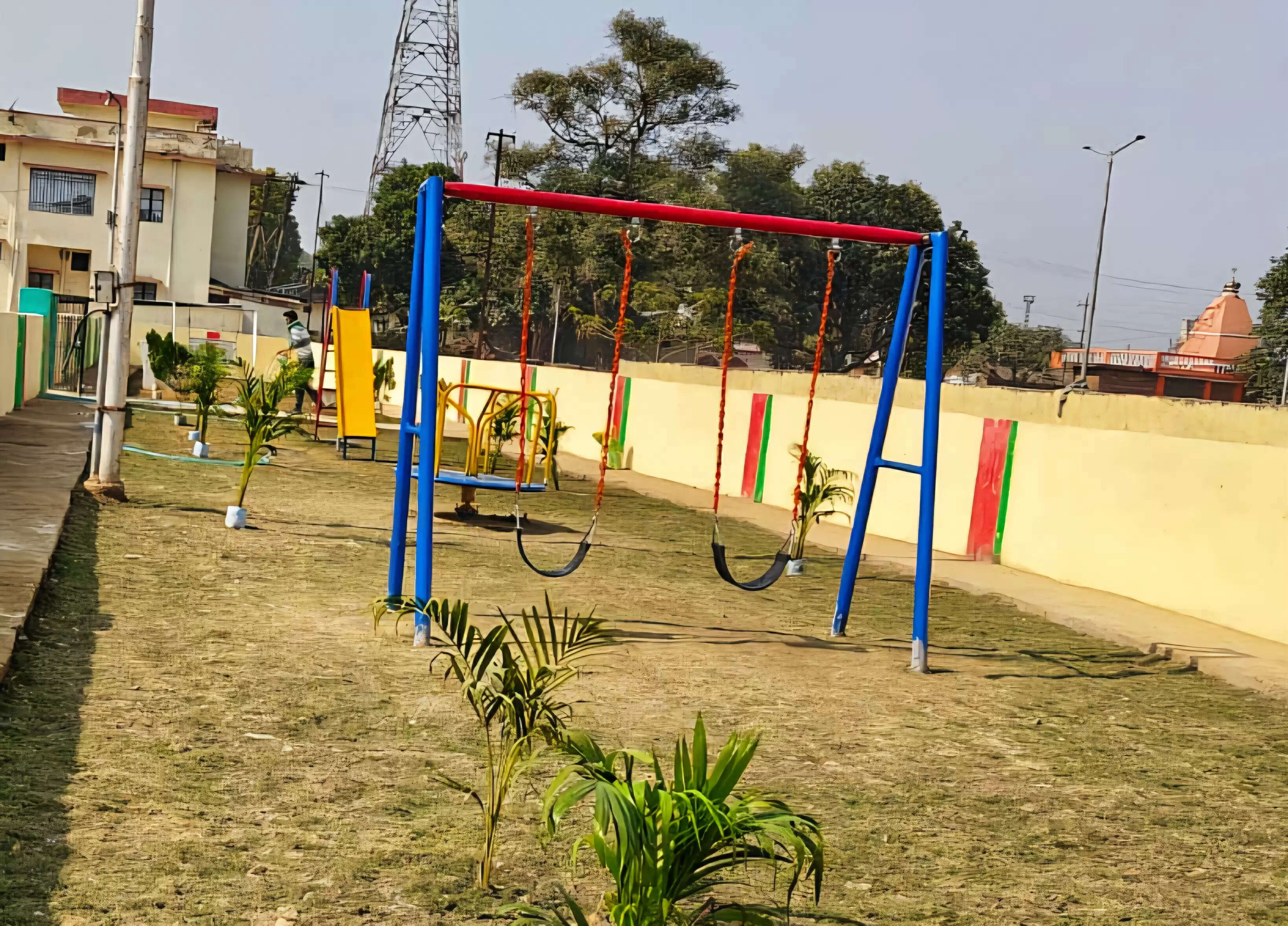 कृष्णानगर रेलवे कॉलोनी में बच्चों के लिए 'हरित पार्क' तैयार