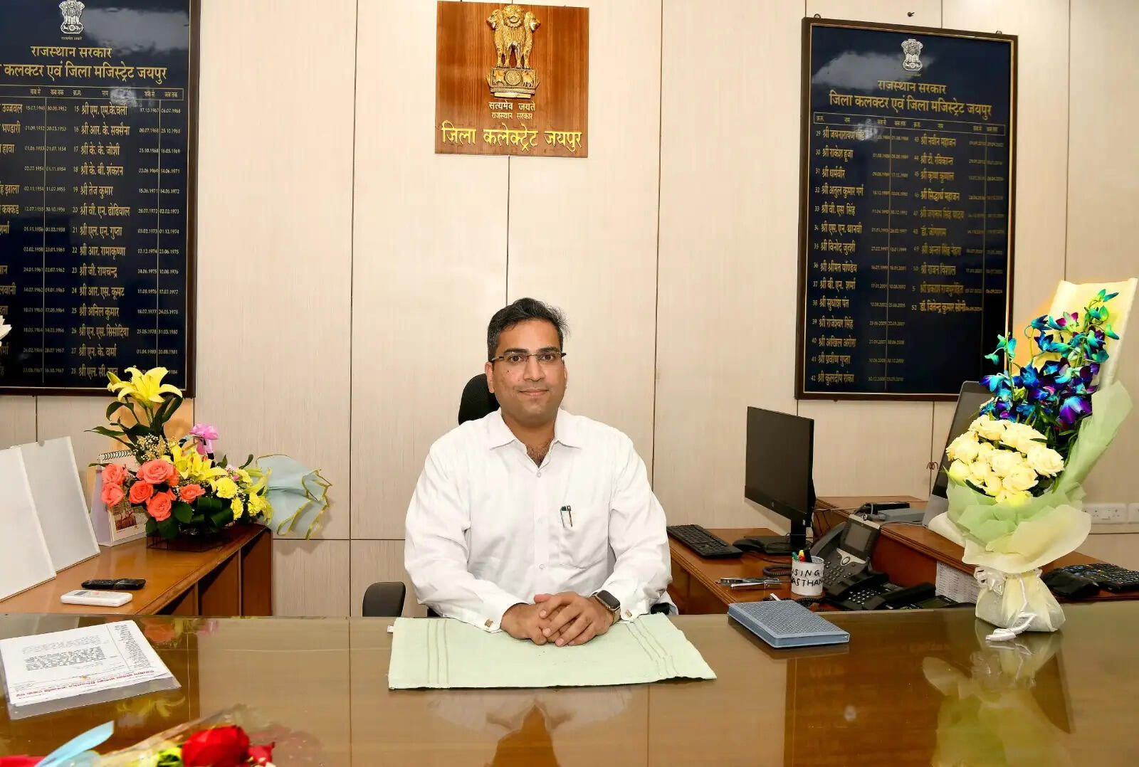 संदेश नायक ने संभाला जयपुर जिला कलेक्टर का पदभार