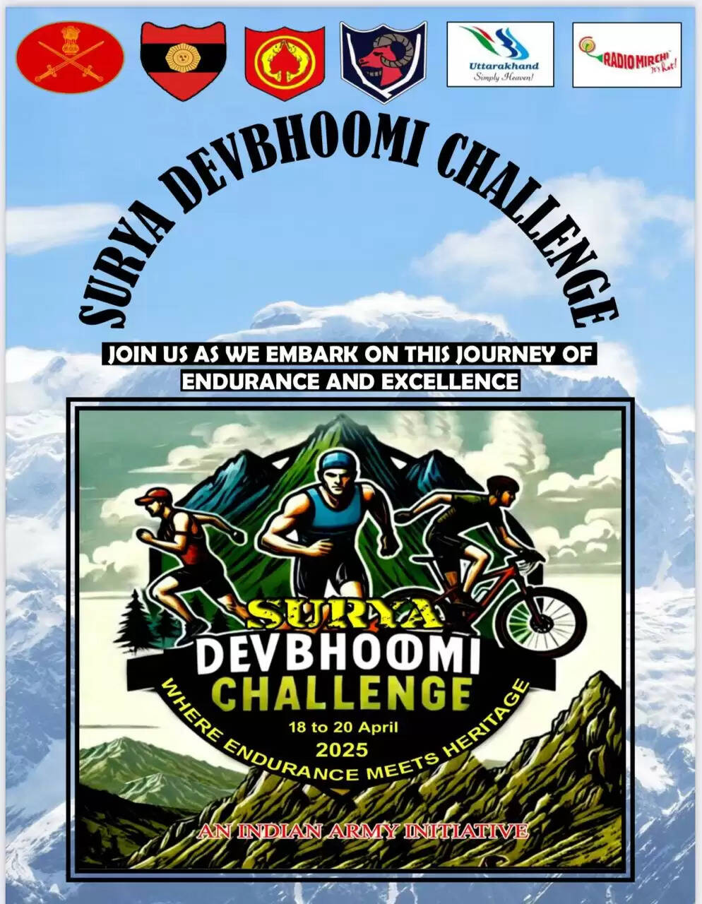 भारतीय सेना 18 को नेलांग से शुरू करेगी सूर्य देवभूमि चैलेंज की शुरुआत