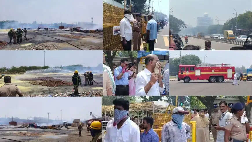 चेन्नई बंदरगाह में गैस रिसाव से अफरा-तफरी, सचिवालय और हाई कोर्ट क्षेत्र तक पहुंचा असर