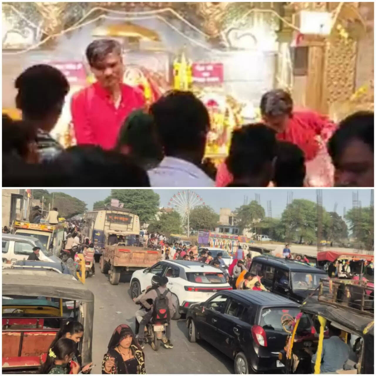 राजगढ़ः नववर्ष पर मंदिरों में उमड़ा श्रद्वालुओं का सैलाब, पुलिस प्रशासन रहा सतर्क